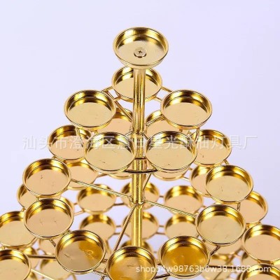 加大加厚酥油莲花灯座家用长明灯供佛七星酥油灯架烛台（8小时）2个图5