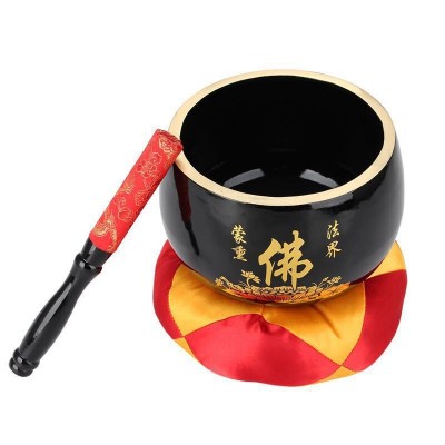 日式道具用品心经法器佛具铜罄纯铜豆瓣铜磬铜庆铜钵佛音碗修行钵图2