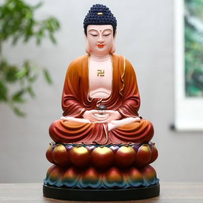 厂家批发树脂佛像阿弥陀佛药师佛大日如来佛祖三宝佛释迦佛像供奉图3