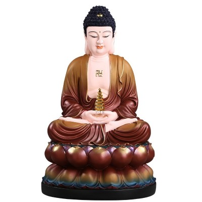 厂家批发树脂佛像阿弥陀佛药师佛大日如来佛祖三宝佛释迦佛像供奉图4