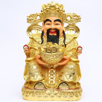 义乌厂家批发树脂佛像招财财神爷红衣元宝财神神像供奉元宝财神爷图4