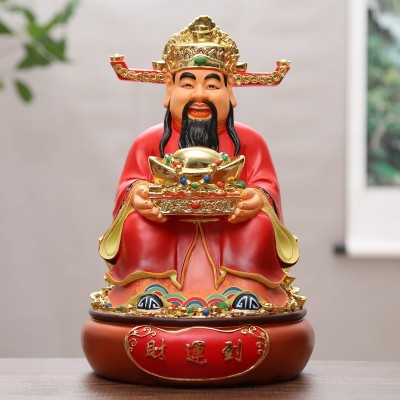 厂家批发家用红衣财神爷招财文财神居家供奉店铺开业财神摆件佛像图4