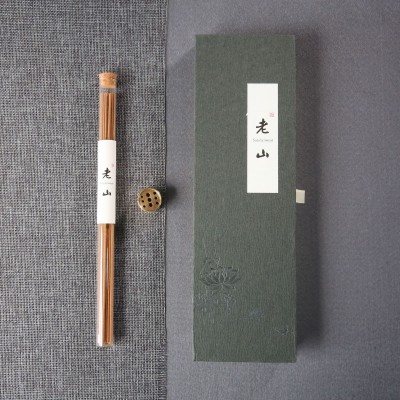老山檀香线香礼盒伴手礼 棋楠香10装21cm天然香家居室内静心香薰图3
