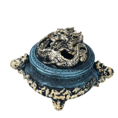 三足香炉 仿古熏香炉 盘香香薰炉 供佛用品 檀香摆件炉图5