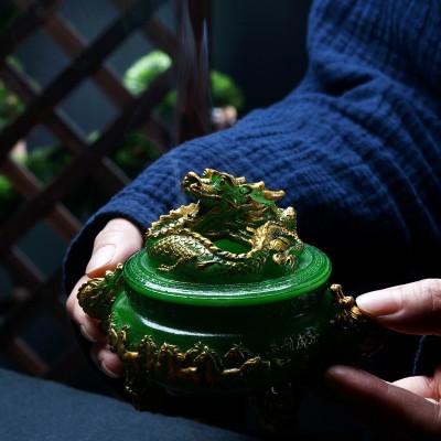 三足香炉 仿古熏香炉 盘香香薰炉 供佛用品 檀香摆件炉图2