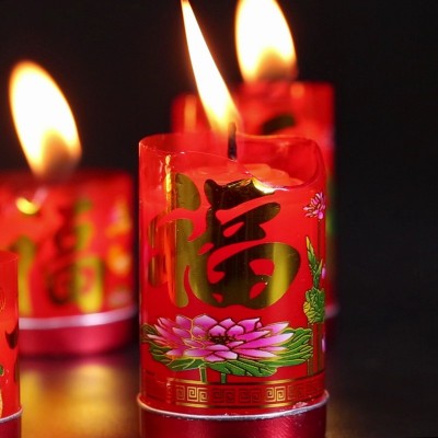 祭祖蜡烛18粒装供佛福字喜庆浪漫生日求爱香薰家用供佛灯厂家直销图3