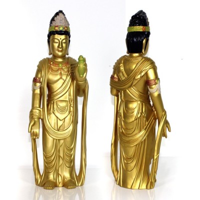 阿弥陀佛菩萨佛像木雕工艺品佛具家庭供奉摆件用品供奉摆件图2