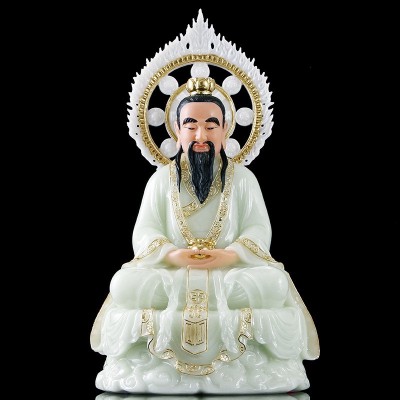 圆通工艺汉白玉太上老君 石雕德天尊 家居三清批发道祖元始天尊  3个图3