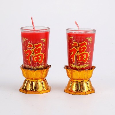 酥油灯供佛酥油斗烛蜡烛3天5天6天7天长明灯寺院庙用品 10对图4