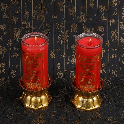 酥油灯供佛酥油斗烛蜡烛3天5天6天7天长明灯寺院庙用品 10对图3