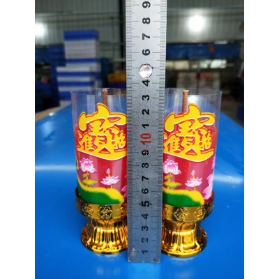 厂家直销无烟防风精品斗烛清香石蜡斗烛礼佛蜡烛莲花底座 2件图4