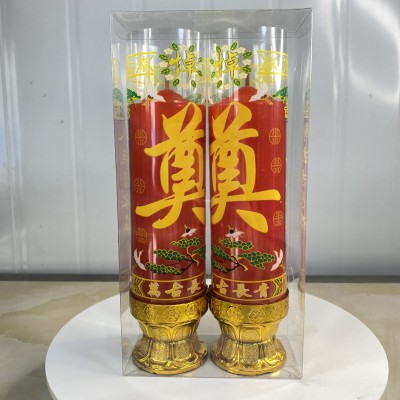 清明祭奠蜡烛红色奠烛防风白色蜡烛白事祭祖用品殡葬用品 2件图4