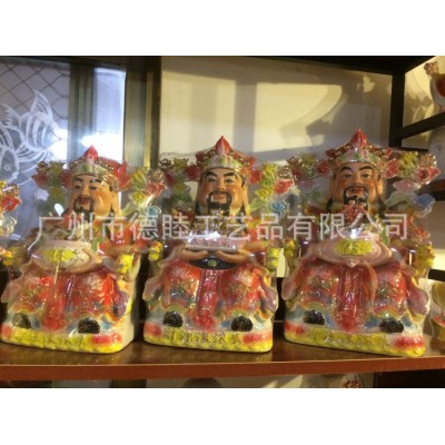 供应大号20-24寸彩瓷文财神爷 财神像陶瓷佛像摆件 一手货源批发图4