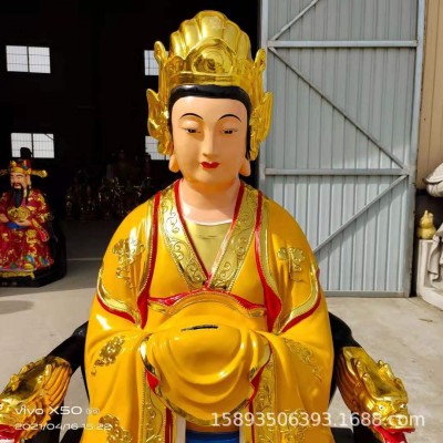 泰山奶奶神像 1.9米泰山老母像 圣母娘娘碧霞元君神像图4