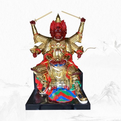 玻璃钢彩绘 南方火帝君神像 中火老母佛像 火神庙供奉佛像雕塑图3