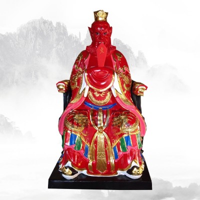 玻璃钢彩绘 南方火帝君神像 中火老母佛像 火神庙供奉佛像雕塑图4