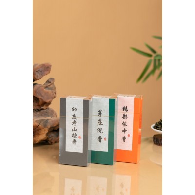 厂家直销无粘粉线香天然古方檀香沉香鹅梨帐中香办公瑜伽养神室内图3