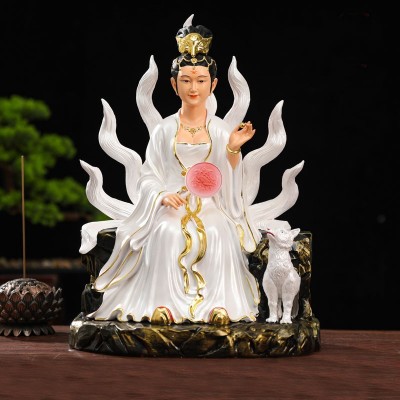 树脂九尾狐神仙狐男狐女家用供奉摆件工艺品12寸16寸19寸26寸批发图5