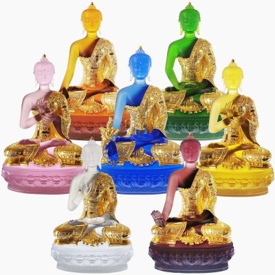 琉璃药师七佛药师佛像七色琉璃药师佛光如来佛像坛城图4