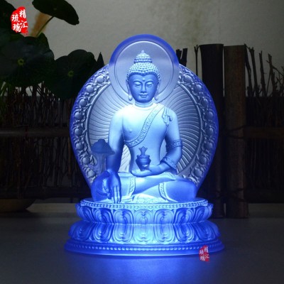 背光琉璃药师佛药师七佛佛像药师光如来佛像法会结缘图3