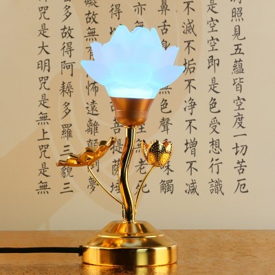 插电莲花灯 菩萨七彩供佛灯高端佛前灯家用led电子长明灯厂家批发图4