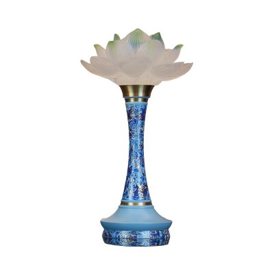 佛具用品供佛灯佛前供灯led莲花灯佛供灯家用插电佛台长明灯摆件图5