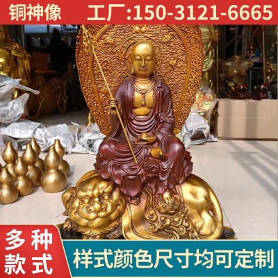大号千手观音铜像摆件 黄铜弥勒释迦牟尼佛像佛具宗教用品