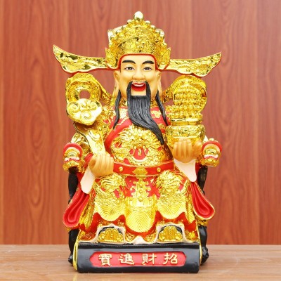 财神爷神像厂家现货批发家用供奉招财摆件文财神爷佛像树脂摆件图3