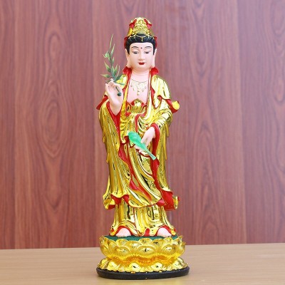 树脂佛像工厂批发西方三圣佛像观音像阿佛大势至菩萨西方三圣神像图3