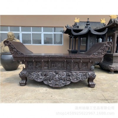 铸造寺庙大型3.4m铸铜供桌祠堂铁贡桌贡台供桌寺院供桌露天铜贡桌图2