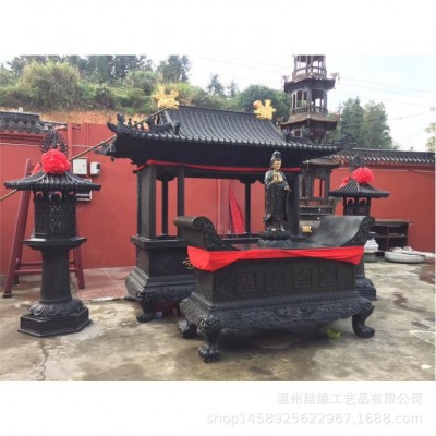铸造寺庙大型3.4m铸铜供桌祠堂铁贡桌贡台供桌寺院供桌露天铜贡桌图4
