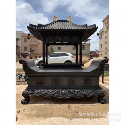 铸造寺庙大型3.4m铸铜供桌祠堂铁贡桌贡台供桌寺院供桌露天铜贡桌图5
