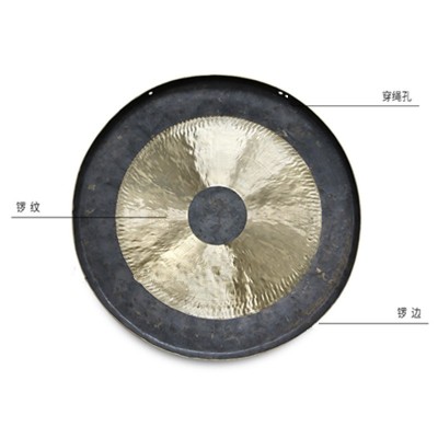 法器台湾纯手工打造抄锣 开道锣 寺庙锣 开业开张庆典锣图2