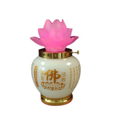 厂家直供液体酥油灯莲花灯长明灯佛堂供灯佛灯佛具批发家居长明灯图5