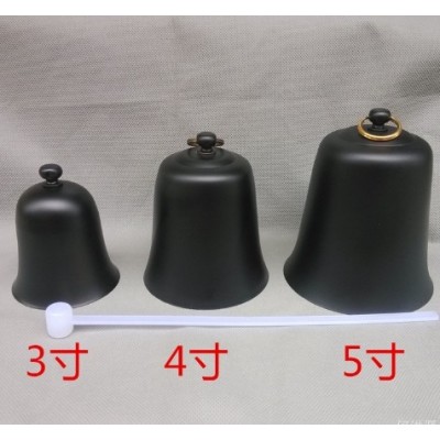 批发帝钟佛具法器纯铜地钟3寸4寸5寸金色古色吊钟手敲钟图3