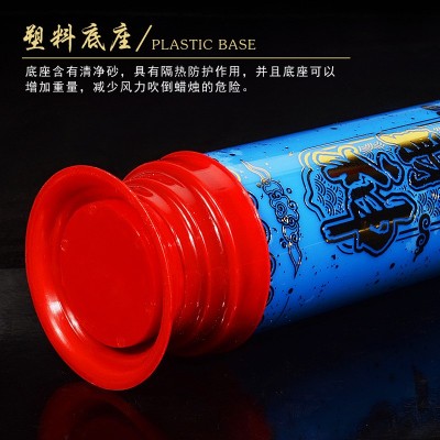 明德五方财神酥油斗烛1天3天5天五色无烟蜡烛供佛供灯整箱包邮图4