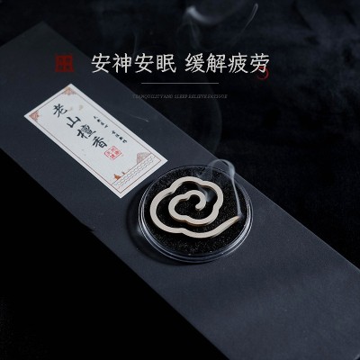老山檀香无粘香盘香纯天然印度老山檀香安神助眠家用室内持久熏香图3