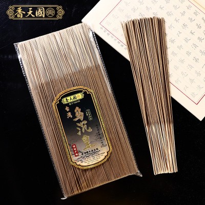 厂家直供台湾乌沉皇批发 国天香竹签香线香佛香室内香薰供香檀香图4