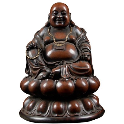 迎善永安铜像纯铜佛像招财摆件笑佛像大肚弥勒佛家居供奉家用客厅图4