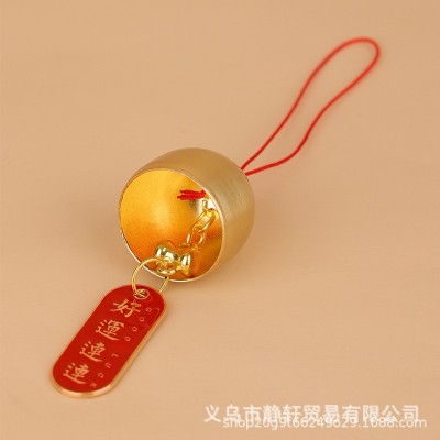 圣诞diy纯铜铃铛 及配件带铃锤小铃铛春节新年许愿牌店铺门铃铛图2