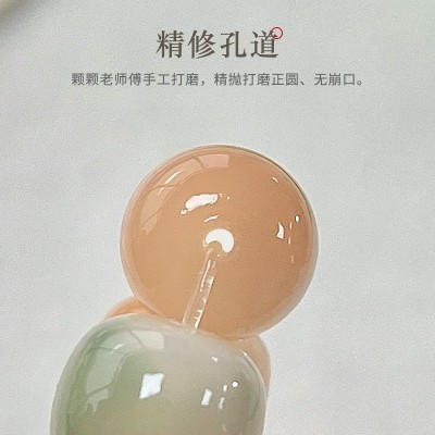 抖音爆款菩提根手串雪柠美人绕指柔佛珠念珠文玩菩提子手链批发图4