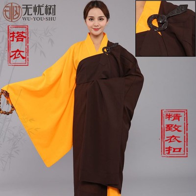 无忧树僧服僧衣海青居士服出家人五戒曼衣搭衣缦衣七袈裟和尚衣服图3