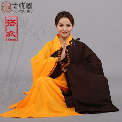 无忧树僧服僧衣海青居士服出家人五戒曼衣搭衣缦衣七袈裟和尚衣服图2