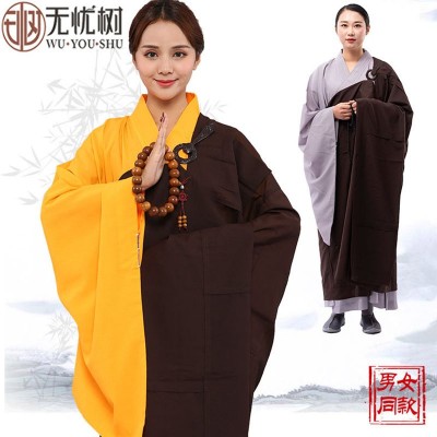 无忧树僧服僧衣海青居士服出家人五戒曼衣搭衣缦衣七袈裟和尚衣服图4