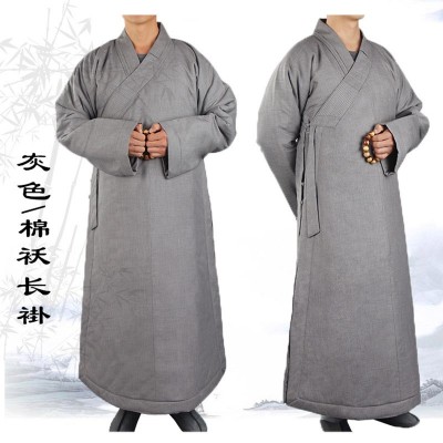 无忧树僧服长褂冬季大褂棉袄加厚保暖僧衣男女款和尚服出家人僧袍图4