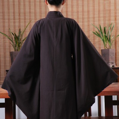 庄严品海青居士服厂家直销台麻麻纱夏季僧服长款男女服装三色可选图4