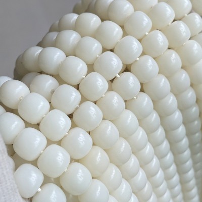白玉菩提根108颗佛珠白菩提根老型桶珠高抛干磨批发菩提根直切图5