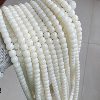 白玉菩提根108颗佛珠白菩提根老型桶珠高抛干磨批发菩提根直切图2