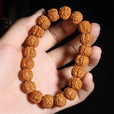 爆肉树王小金刚菩提手串佛珠文玩双龙纹金刚菩提男士盘玩手链批发图4