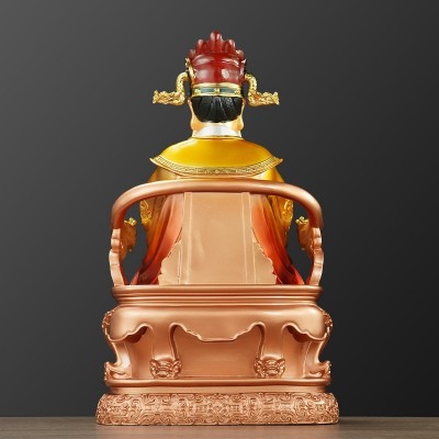 仿铜彩龙五爷像体家用广济王爷财神爷佛像供奉佛龛保平安树脂摆件图4